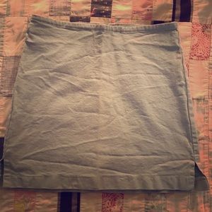 Pale blue cotton mini skirt